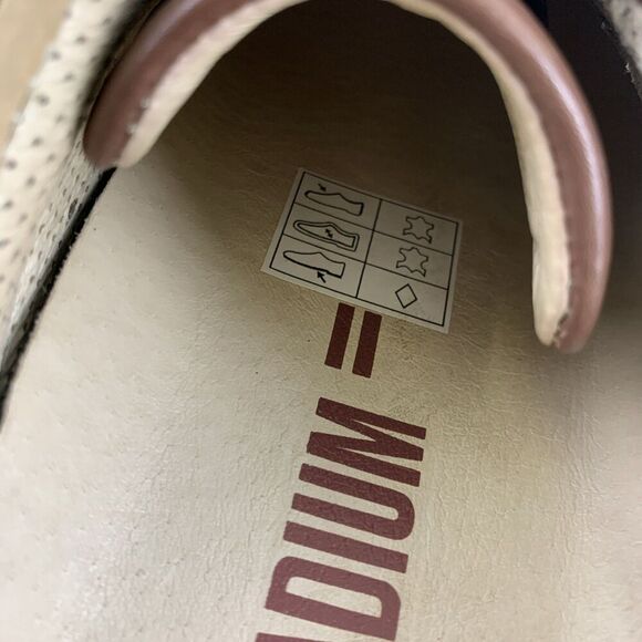 Palladium Slip On Mule Nubuck Leather Tan Brown Perforated Round Womens 41 US 10 - Picture 8 of 12